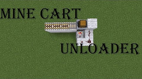 Minecraft Mine Cart Unloader Tutorial