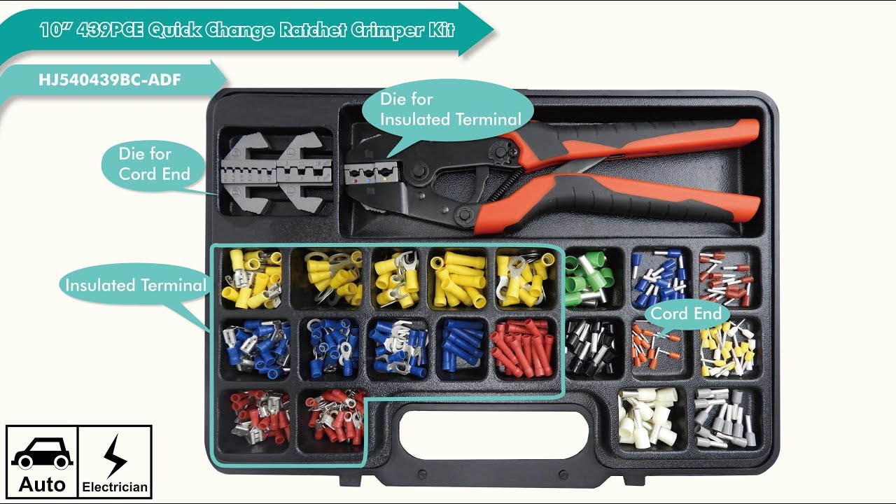 How to crimp the cord end & insulated terminals YouTube