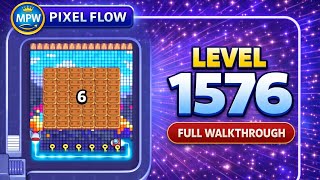 Pixel Flow Level 1576 – Full Walkthrough Solution | No Commentary Net Worth