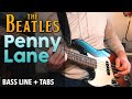 The beatles  penny lane  bass line play along tabs