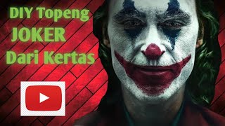 Cara Membuat Topeng Joker Dari Kertas Diy Joker Mask