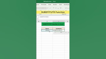 SUBSTITUTE Function in Excel | Advanced Excel Formula #excel #exceltutorial #exceltips