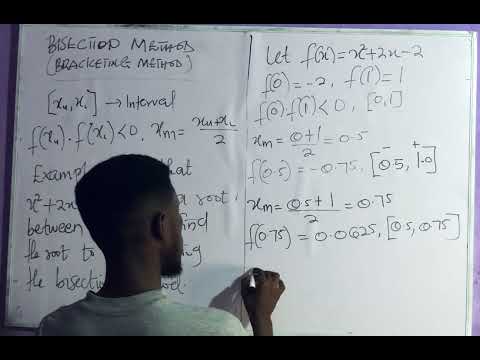 Using bisection method to estimate roots - YouTube