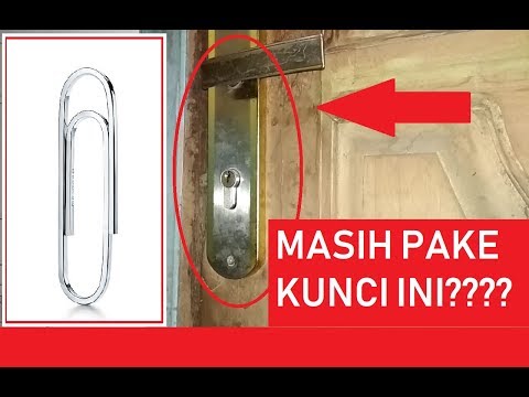 Cara Membuka kunci dengan PaperClip jepitan kertas