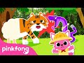 Lets find the jumbled jungle animal sounds  story for kids  old macdonald had a farm  pinkfong