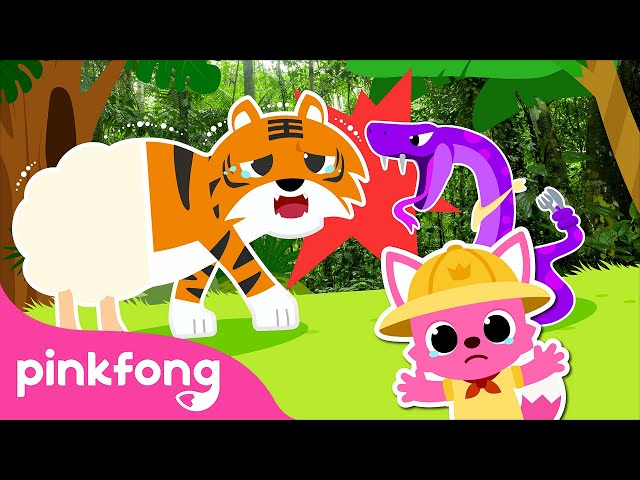 Let’s Find the Jumbled Jungle Animal Sounds! | Story for Kids | Old Macdonald Had a Farm | Pinkfong class=