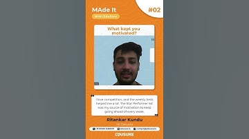 ISI Cracked! Topper’s Journey with an ISI Mentor! #EDUSURE#ISISuccessStory