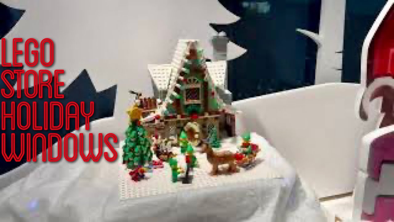 LEGO Store Holiday Windows on 5th Avenue NYC 