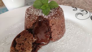 فوندون الشوكولاته، fondant au chocolat coeur coulant ??