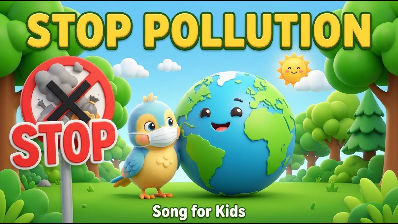 Stop Stop Pollution Song 🌍 | Hindi Rhymes for Kids 🌱 | SKM Kids TV