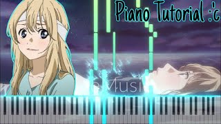 7!! - Orange (Shigatsu Wa Kimi No Uso Ending #2) Easy Piano Tutorial