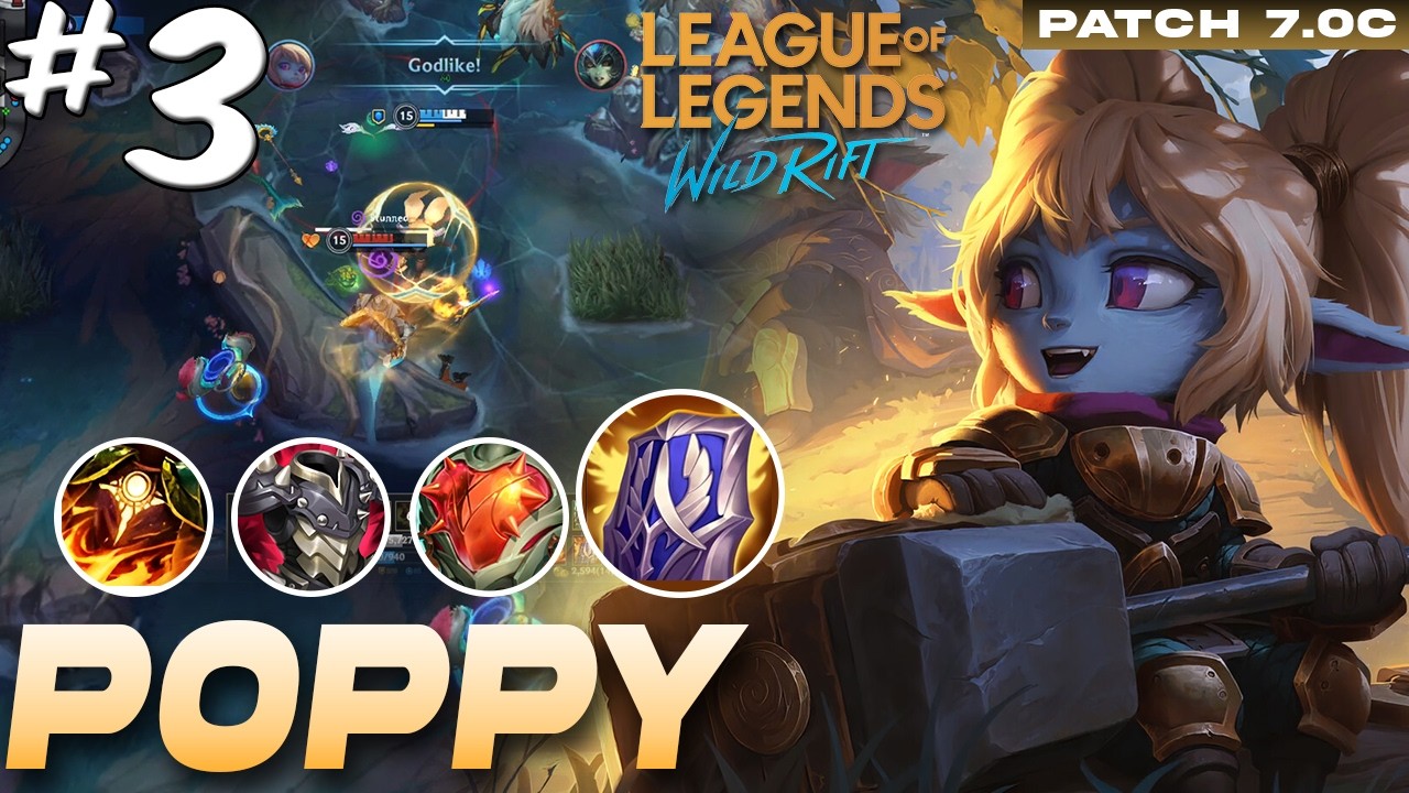 Tank Poppy always Delivers! | Poppy gameplay #3 | Wild Rift