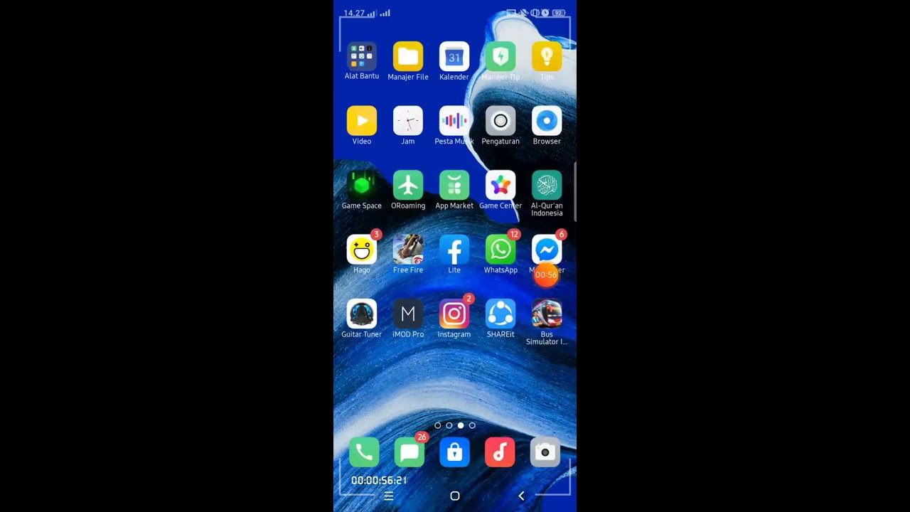 Tema Oppo A5s Dark Mode