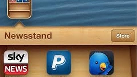 Place Apps In Newsstand Folder Glitch - NO Jailbreak Required