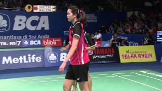 BCA Indonesia Open 2015 | Badminton R16 M1-WD | Supajirakul/Taerattanachai vs Maheswari/Polii