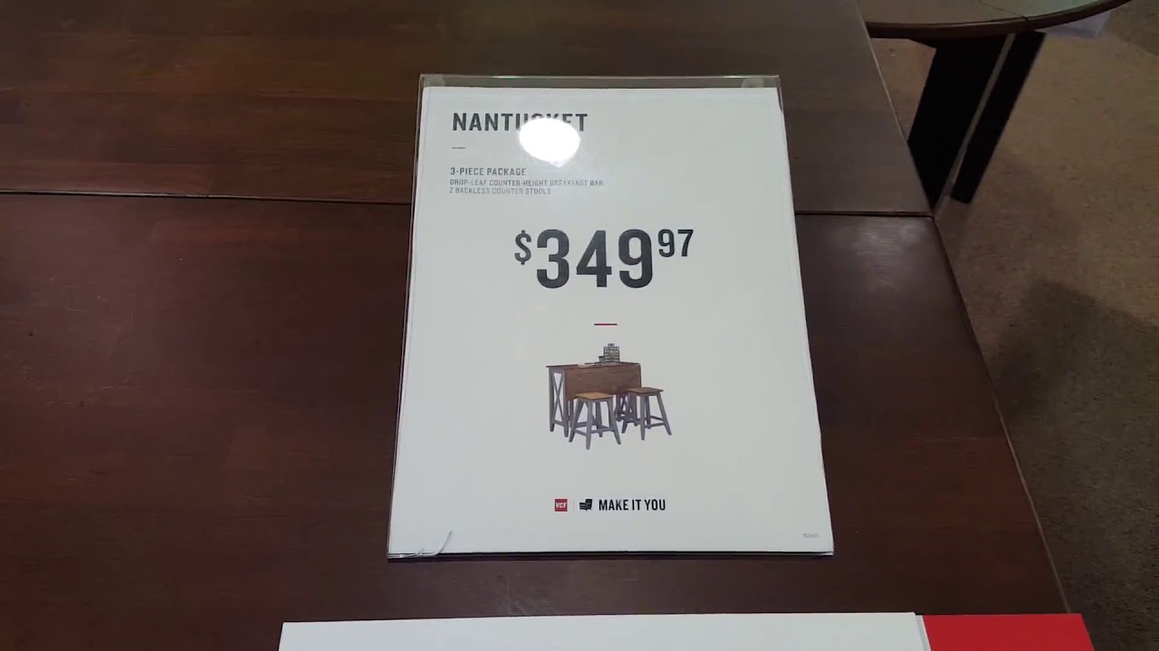 3 PC Breakfast Bar by NANTUCKET at Value CIty Furniture YouTube