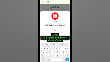 Seed Verify Code||#10 Bullish and Bearish verify code||12 November seed new video code