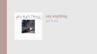 girl in red - say anything // thaisub
