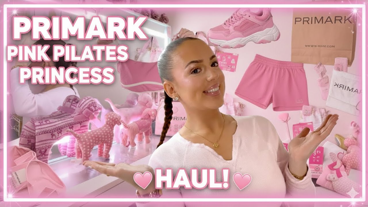 Огромная вирусная подборка розовых товаров для пилатеса в стиле принцессы из Primark 🛍️🧘‍♀️🎀 и ко...