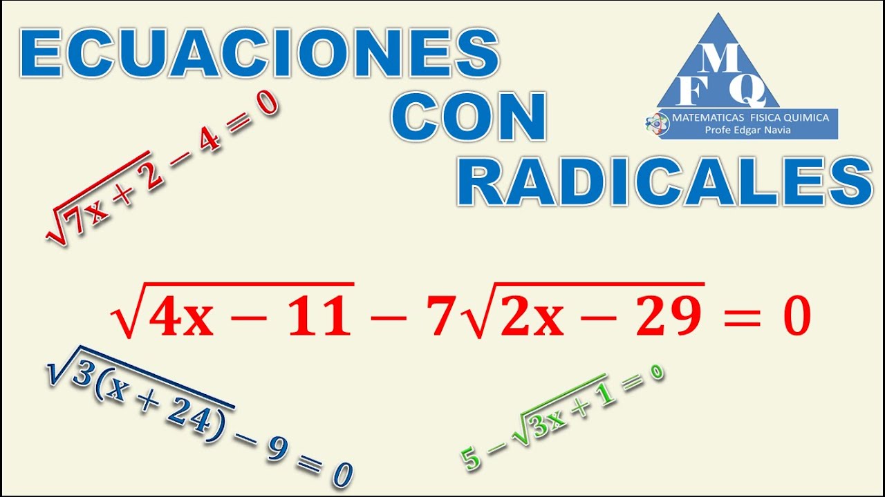 como resolver ecuaciones con radicales ecuaciones con radicales que se