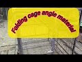 folding cage with angle material #birds #petcage #birdslover #cage #birdscage #pigeon #fancycage
