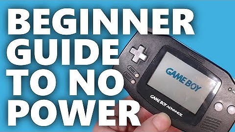 Nintendo Gameboy Advance GBA No Power | Let