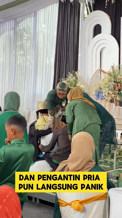 momen haru ketika pengantin wanita pingsan saat sungkeman ‼️‼️ #pingsan #sungkeman #ayah #nikah