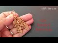 ⚜️Beaded Leaves Earrings || Seed bead Aretes Tutorial DIY (0382)