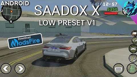 SAADOX X LOW PRESET V1 GRAPHICS MOD | SAADOX 2.0 GRAPHICS MOD ANDROID | GRAPHICS MOD GTA SA NEW MODS