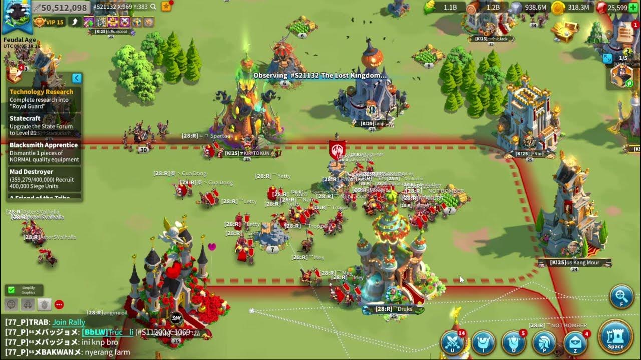 KVK LVL 4 PASS OPEN KINGDOMS 3116+3122+3128+3127 vs. 3123+3125+3117