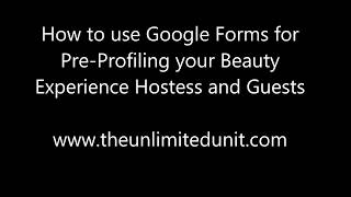 Using Google Forms for The Beauty Experience Booking