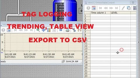 WINCC SCADA TAG LOGGING TABLE VIEW EXPORT TO CSV