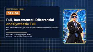 🔄 [IT Training 54/100] BAK-04 | Full, Incremental, Differential and Synthetic Full