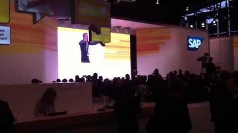 Morgendliche CeBIT Motivation bei SAP