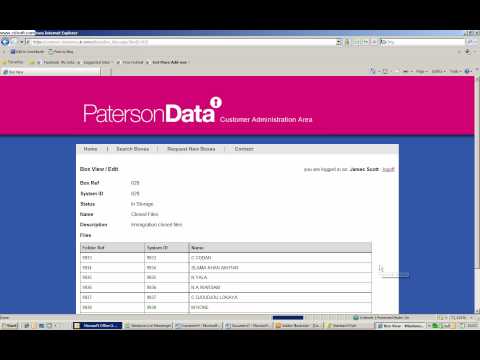 Paterson Data Customer Login Overview