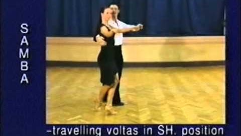 Samba dance steps 32. Travelling voltas in SH position on same foot