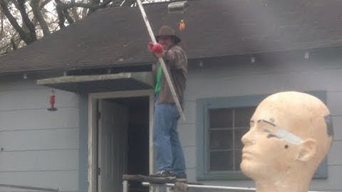 Hillbilly family goes crazy with archery against dummy head and mini van