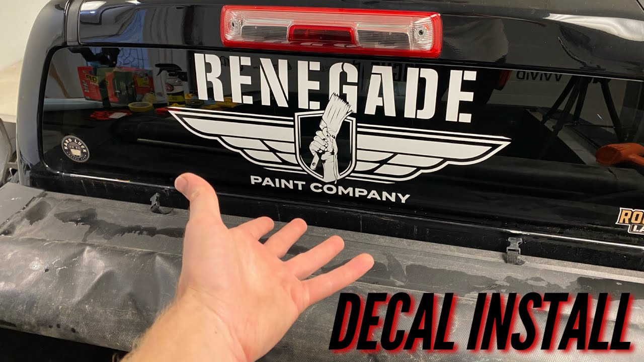 Rear Window Decal Install - YouTube