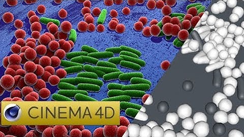 Make a Bacterial Scene. 3D SpeedArt (#CINEMA 4D)