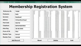 How to Create a Registration System in Excel Using VBA  - Part 1 of 2