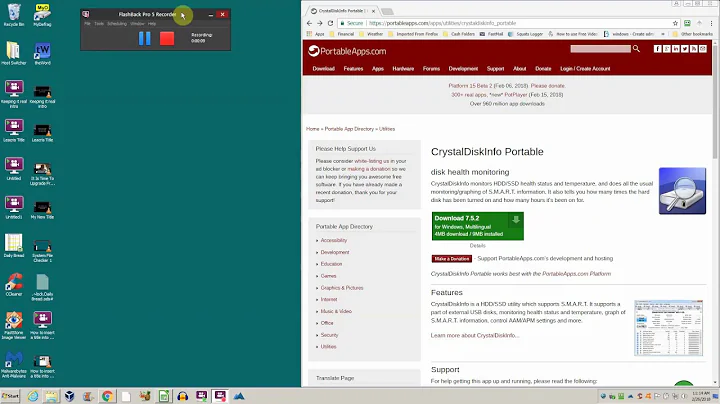Using Crystal Disk Info:  The Portable Version!