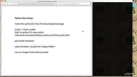 Selenium WebDriver With Python 3.x - Novice To Ninja : Python Installation And Setup - Mac