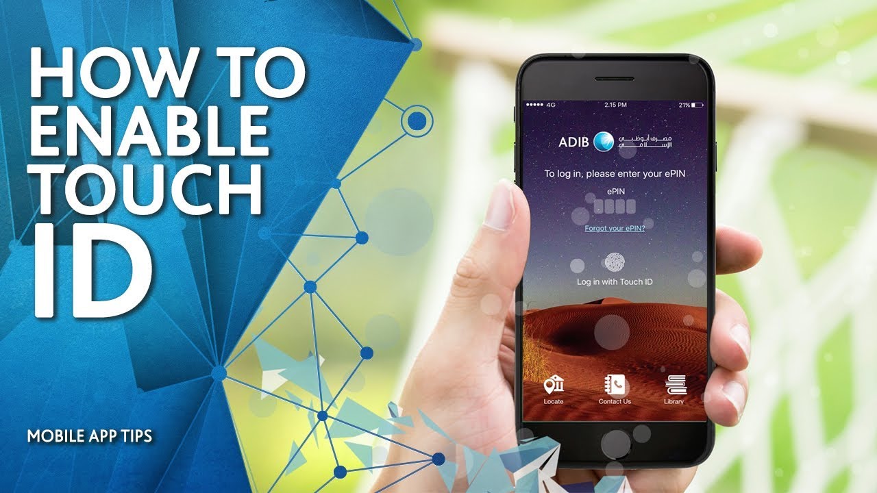 ADIB Mobile Banking Tips - Touch ID