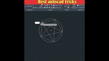 How to make a star in autocad #shorts #ytshorts #autocad #learnautocad
