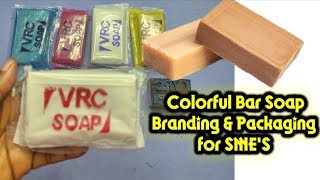 Colorful soap branding and packaging for SME'S 