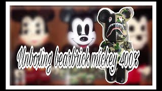 Unboxing bearbrick | bape mickey 400%