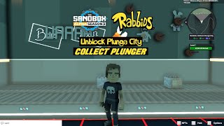 The Sandbox Alpha Season 3 Rabbids Unblock Plunga City Quest - Collect Plunger