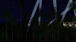 Searchlight Tower on the Hills of a City (Custom Blender Logo Template)