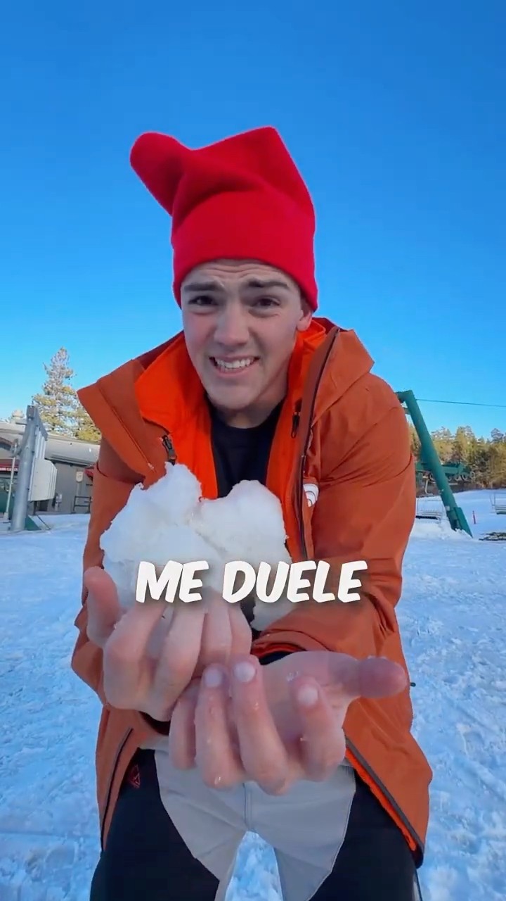Casi me congelo en la nieve ??❄️