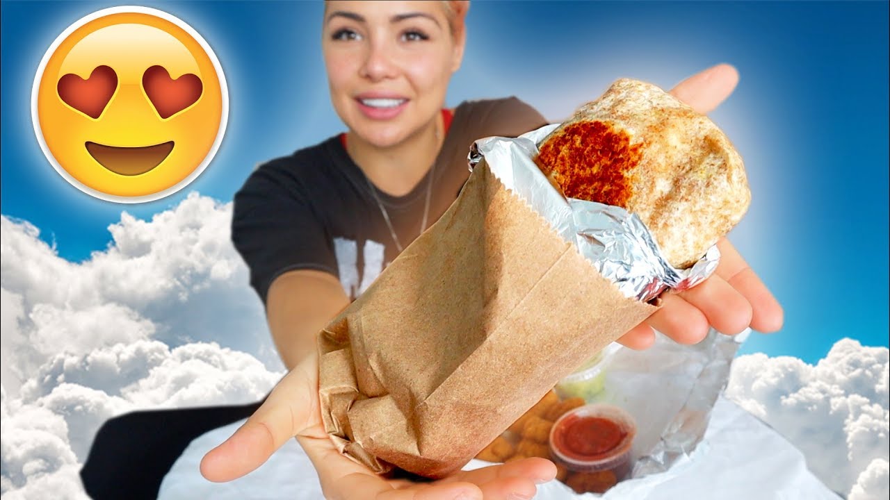 MEXICAN BURRITO MUKBANG 먹방 (SHRIMP BURRITO & FRIED CALAMARI)